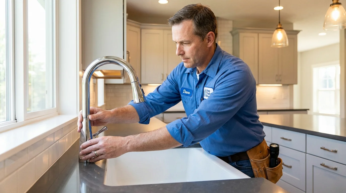 Kitchen faucet installation by Johns Plumbing LLC in Chino